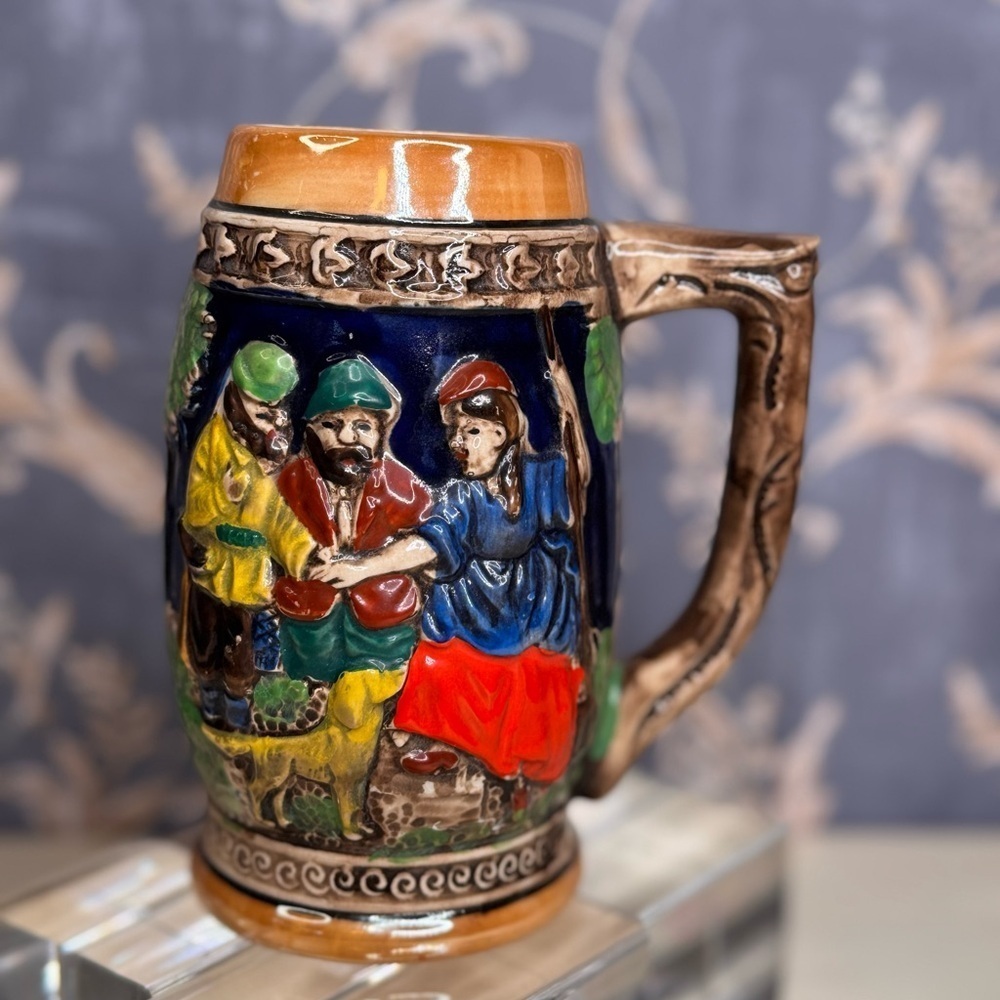 Vintage Estate Hand Painted Collectible Ceramic Beer Stein - Picture 3 of 8